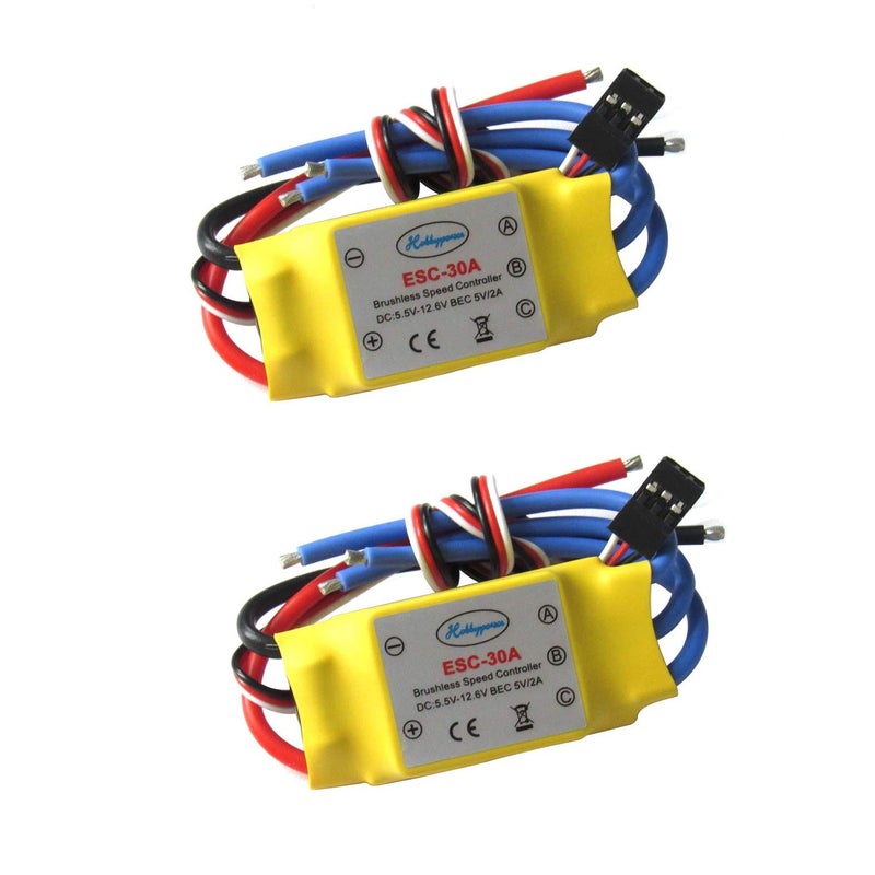 Hobbypower 30a Brushless Speed Controller ESC for X525 Multicopter Helicopter AirplanePack of 2pcs - Image 4