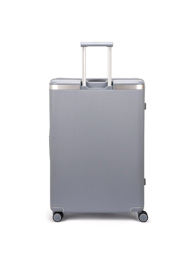 Echolac Dynasty 76.5cm Hardcase Non-Expandable 4 Double Wheel Check-In Luggage Trolley - Ice Blue (may appear silvery or greyish in certain lighting) - Image 4