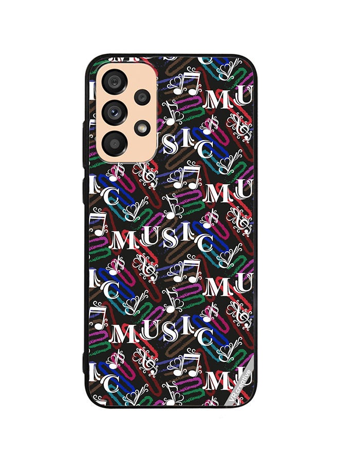VR CREATIVE Protective Case Cover For Samsung Galaxy A33 5G Music Pattern Design Multicolour - Image 1