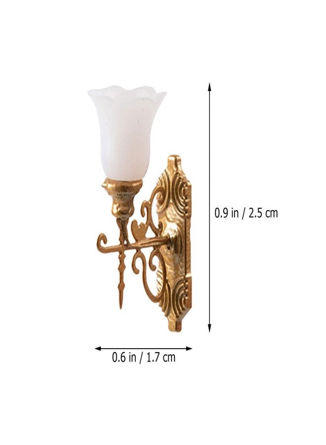YARNOW 8 قطع دمى محاكاة غرفة منزل ديكور مصغر أثاث رمل إضاءة LED جدار طاولة نموذج مقياس تخطيط نماذج معلقة زينة معيشة - Image 3