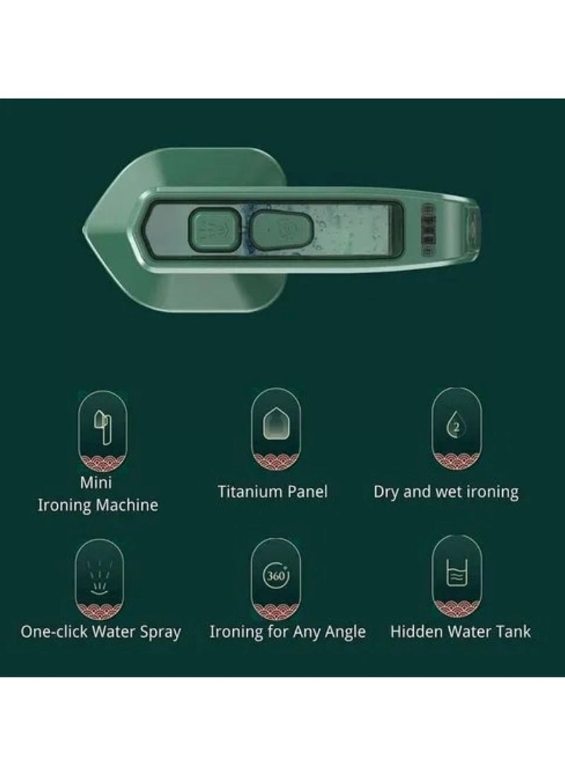 Compact Handheld Steam Ironing Machine Effortless Cloth Wrinkle Removal