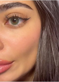 Unibling Ocean Green Yearly Colored Contact Lenses, Unisex Cosmetic Contact Lenses, Enlargement Collection, Light Green, With Case  - Image 2