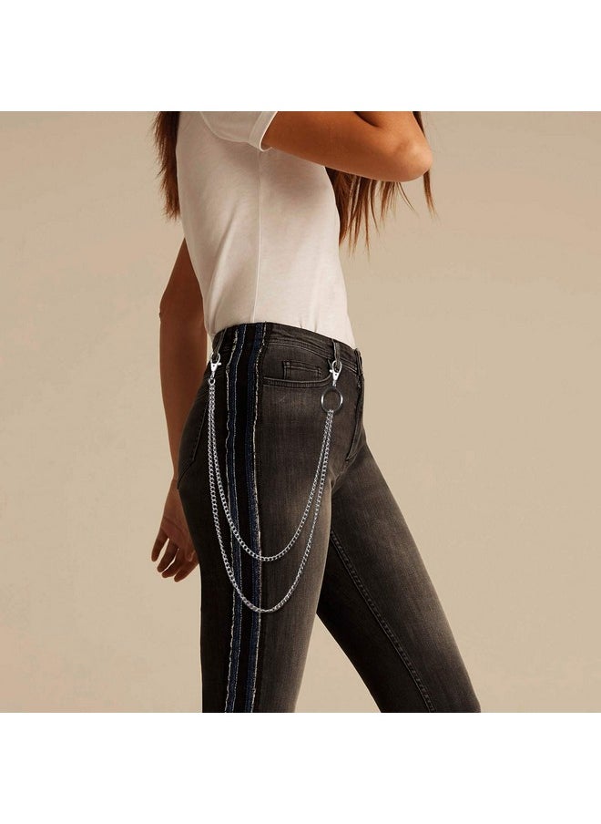 3 Pieces Jeans Chains Wallet Chain Pants Chain, Silver Pocket Chain Hip Hop Rock Chains Punk Gothic Metal Belt Chain Biker Trouser Chain Accessory Jewelry Gift For Men/Women - pzsku/Z8642ACD0DEF928010CD3Z/45/_/1735566878/885c6399-641e-4779-a7ed-655c0e73aae4