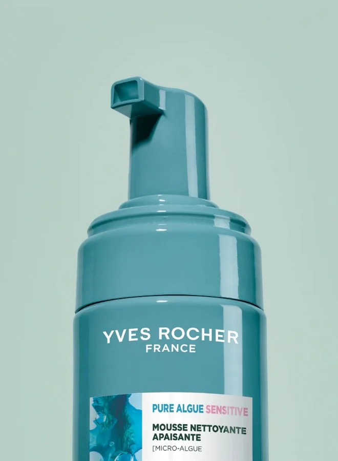 Yves Rocher  The oxygenating cleansing foam pump bottle 150ml for Women | Best Price UAE