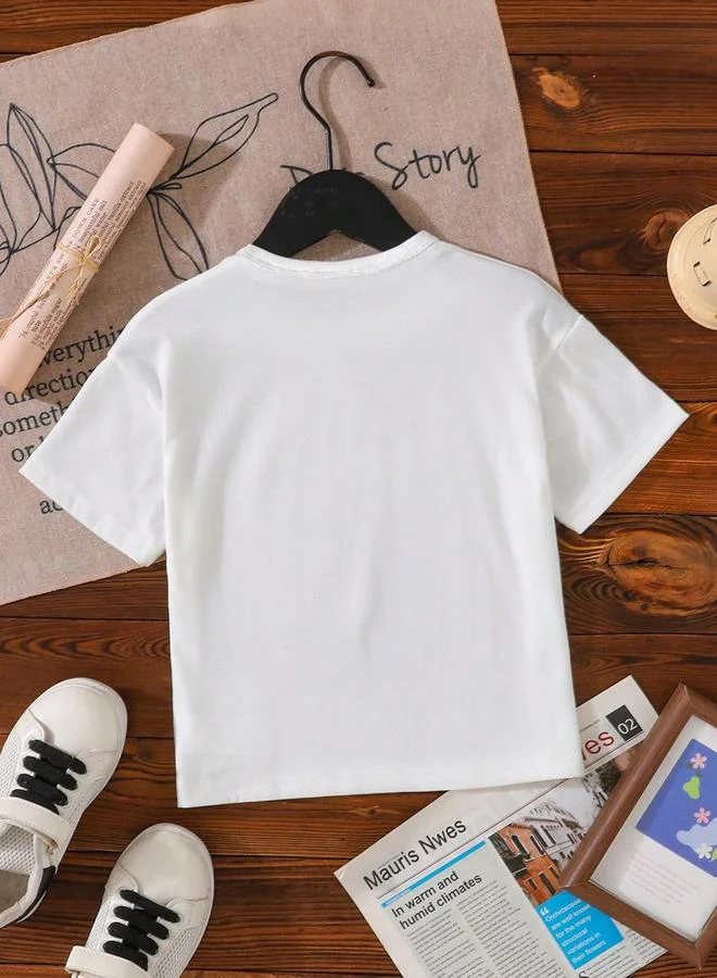 Take Two Take Two Teens Bow Print Short Sleeve T-Shirt