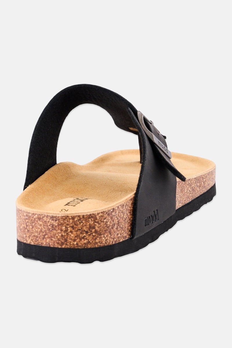 Mudd صنادل كورك للرجال، سوداء - Image 3