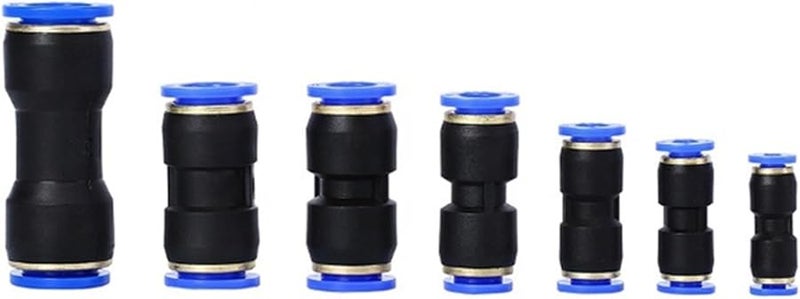 100 قطعة من وصلات الهواء السريعة البلاستيكية متعددة الألوان Pu6 لتوصيل خراطيم الهواء المضغوط - Image 2