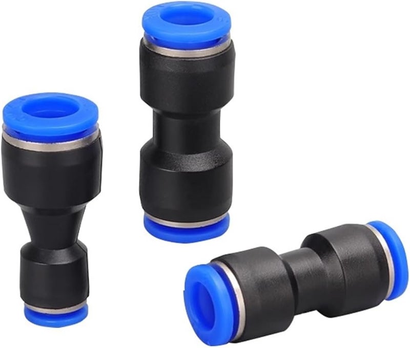 100 قطعة من وصلات الهواء السريعة البلاستيكية متعددة الألوان Pu6 لتوصيل خراطيم الهواء المضغوط - Image 5