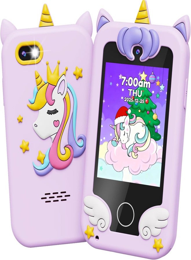 UCIDCI Kids Smart Phone for Girls Ages 3-7 with Dual Camera - Learning Games, Travel Toy with MP3 Music Player for Christmas, Birthday Gifts for 3-7 Year Old Boys - Image 1