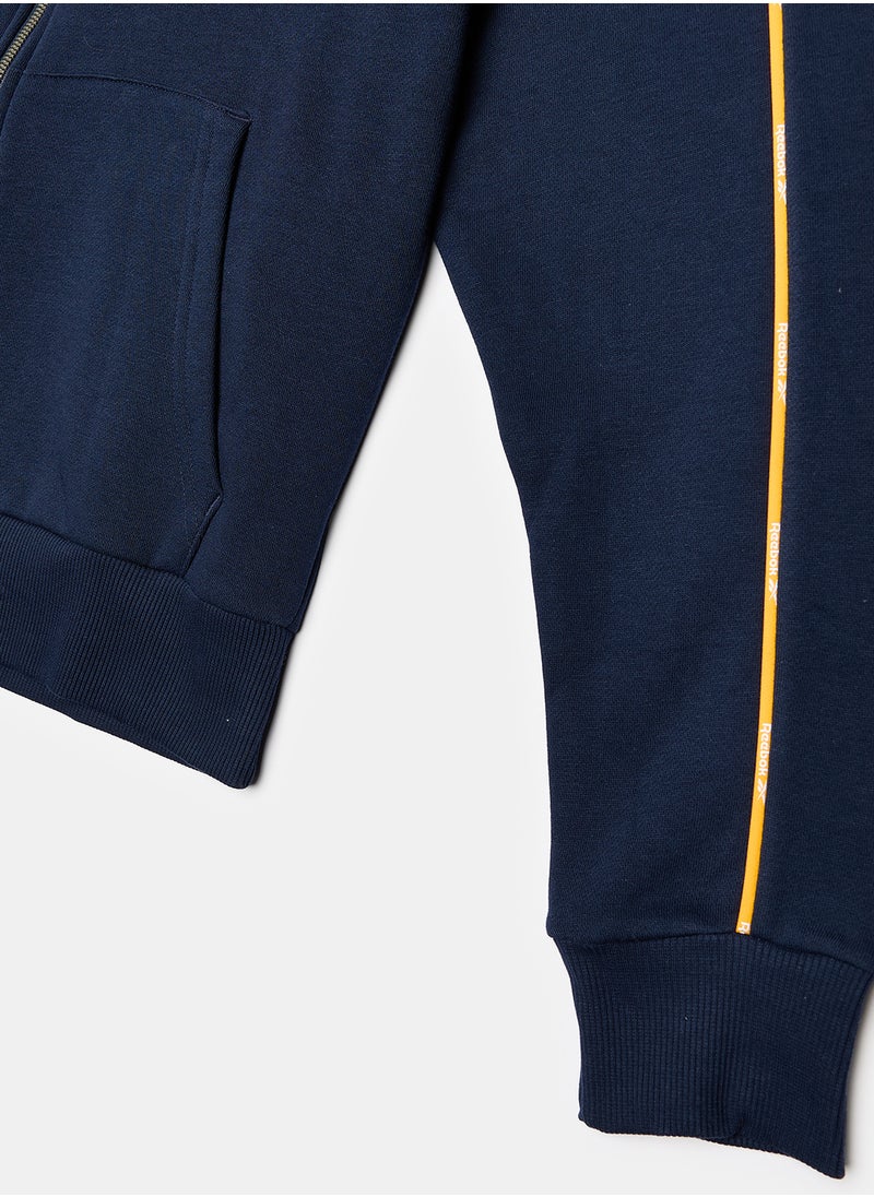 Reebok هودي بسحاب كامل من مجموعة Piping Pack  - Image 4