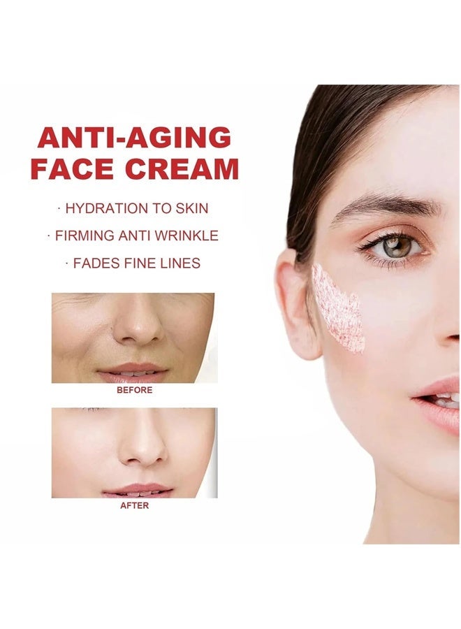 سادور سيروم مكافح التجاعيد للوجه من دم التنين + كريم دم التنين السهل، كريم ريتينول وبلاتينت دم التنين، كريم ترميم الوجه المضاد للتجاعيد، مرطب غني مجدد للبشرة - Image 5
