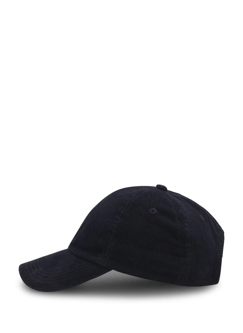 HUGO Cotton-corduroy cap with embroidered logo