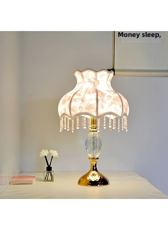 Generic - Crystal Table Lamp Bedside Lamp Bedroom Lamp Modern European Wedding Lamp Study Table Lamp Decorative Table Lamp Gift Crystal Lamp-Color:The Wizard Of Oz (height 45*width 28cm ) - Plug-in Model + Remote Control + Colorful LED - Image 1