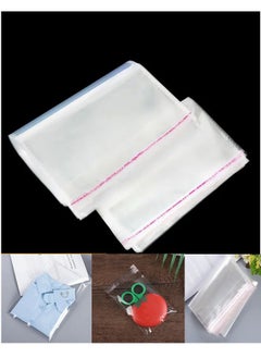 ZCM-HAPPY 200 Piece of Transparent Plastic Cellophane Bags for Packaging, Storing and Travel (15x20cm)  - Image 1