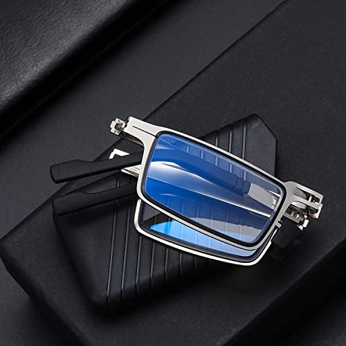 NAIDEV Ultra Light Titanium Material Screwless Foldable Reading Glasses, Titanium Reading Glasses, Anti Blue Ray Not Easy To Get Tired (+2) - Image 2