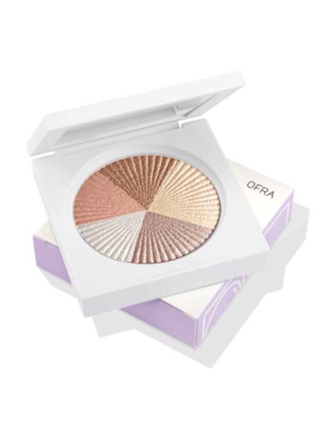 OFRA Beverly Hills Five Shade Highlighter Golden Bronze/Cool Pink/Pearly White - Image 2
