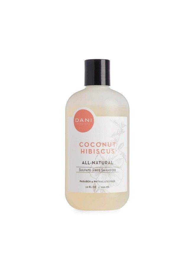DANI Natural Moisturizing Shampoo Naturals Organic Aloe Vera & Coconut Cleansers Sulfate Phthalate & Paraben Free For Men & Women 12 Ounces (Coconut Hibiscus) - Image 2