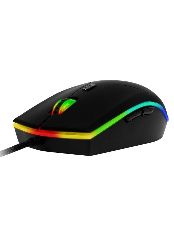 Meetion GM21 Wired Gaming Mouse – 3200 DPI, 6 Buttons, RGB Lighting, Ergonomic Design  - Image 3