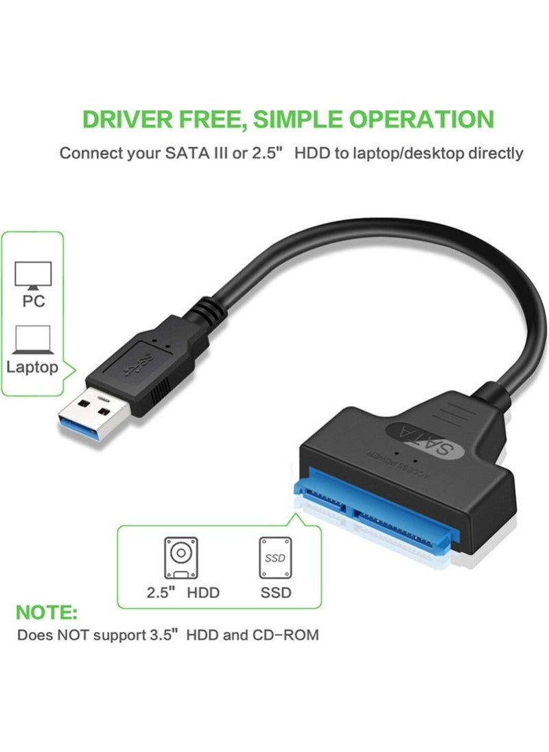 USB Sata 3 Cable Sata USB 3.0 Adapter 6Gbps Support 2.5 Inch External SSD HDD Hard Disk 22 Pin