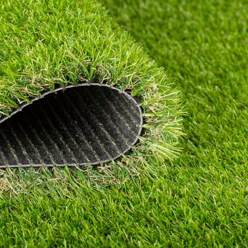 Purav Light 38mm Artificial Green Grass Carpet Mat for Balcony| Grass Mat for Floor, Home Decoration| Perfect for Indoor and Outdoor Use| Entrace Mats|Easy to Wash (1.6x2.4 Inch) - Image 1