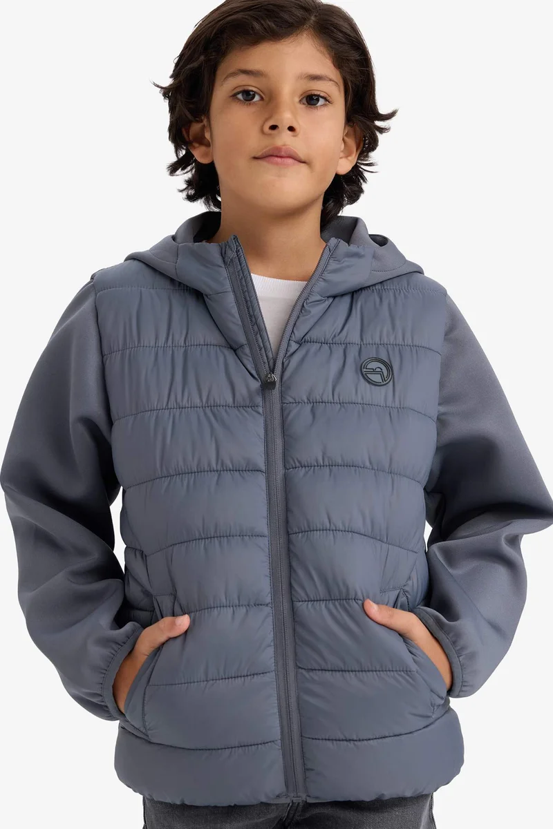 ديفاكتو Boy Hooded Puffer Jacket
