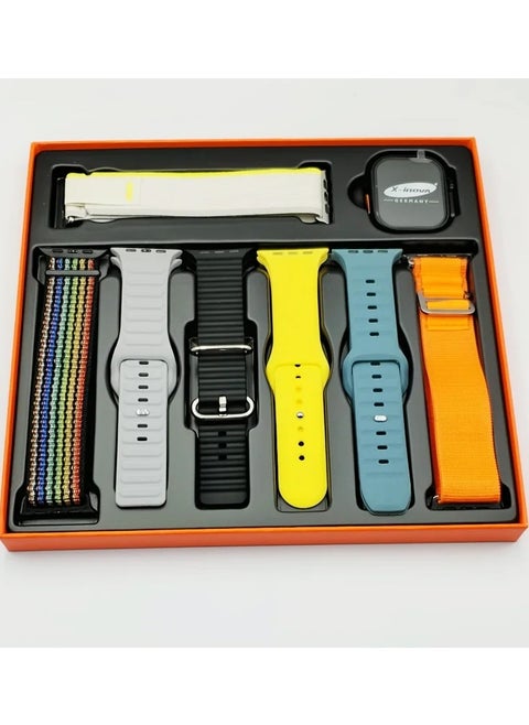 MX10 - Luxury Smart Watch 7 Watch Bands - Black