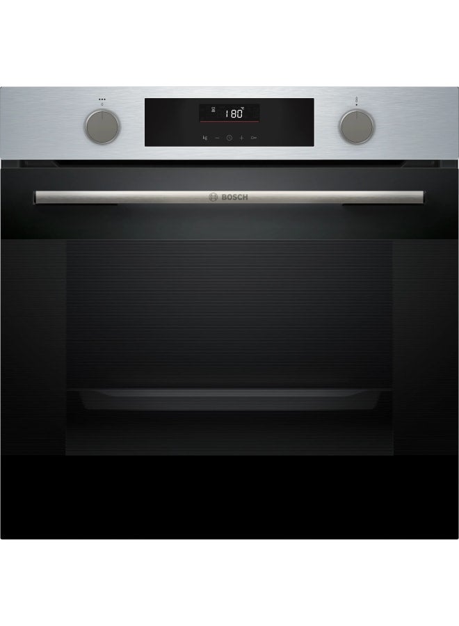 BOSCH Series 4 Built-in oven with added steam function 60 x 60 cm Stainless steel HUA736ER0 HUA736ER0 Stainless steel - Image 1