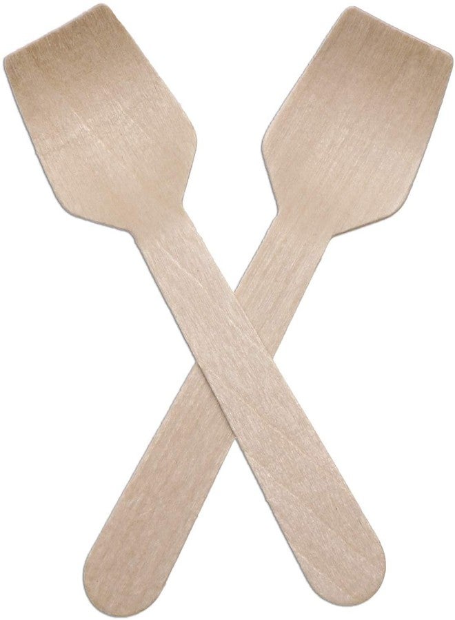 Perfect Stix Compostable Ice Cream Tasting Spoon. 3.5 Inches Mini Tasting Spoons. Square End for Ice Cream and Tasting.Pack of 300 Count,Beige - Image 3