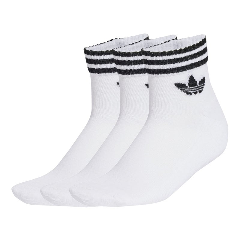 adidas Originals 3-Stripes Ankle Socks 3 Pairs - Image 2