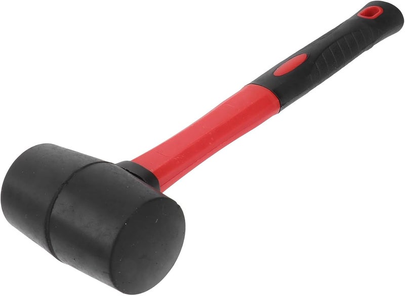 Uonlytech 8oz Rubber Mallet Hammer Non-slip Head Hammer for Flooring Installation and Leather Crafts Soft Blow Tool for Home Decoration - Image 1