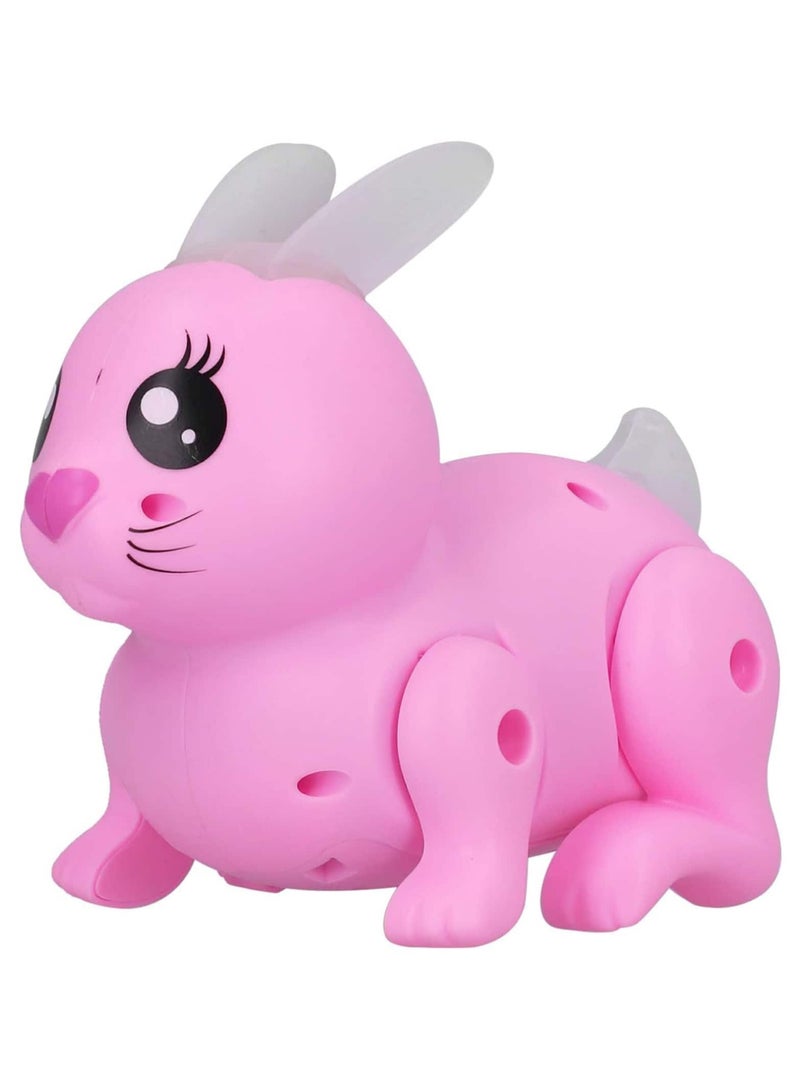Interactive Electronic Rabbit Toy - Bouncing Flashing Robot Bunny with Lights & Sounds, Walking 5D Radium Ears & Tail, Perfect Easter Gift for Kids Ages 3-5 - Image 4
