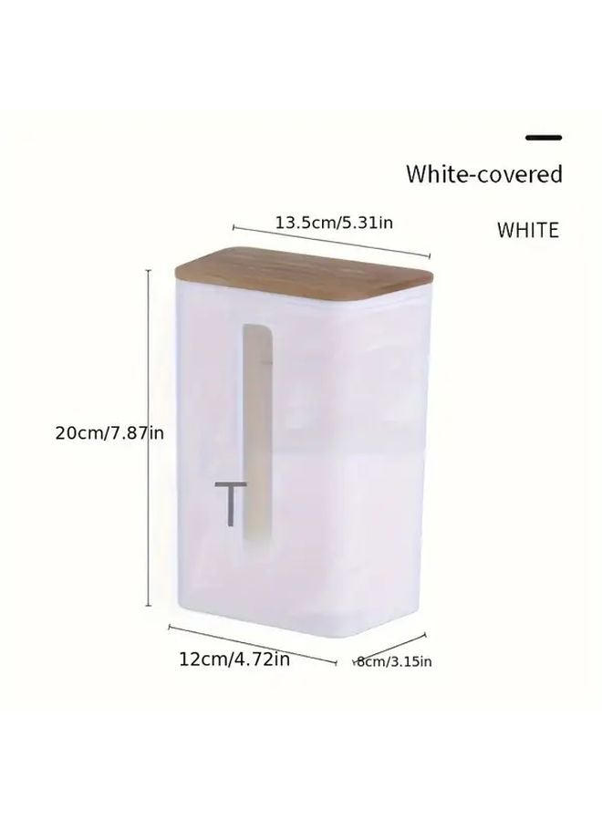 صندوق المناديل الأسود المثبت على الحائط بدون حاجة للحفر مقاوم للماء والصدمات للتخزين في المطبخ والحمام - Image 4