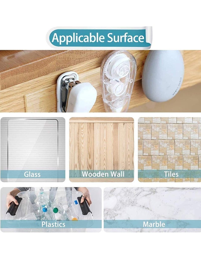 PAMEER 3-Meter Reusable Nano Gel Double-Sided Tape, Double Action Tape, Multipurpose Removable Mounting Tape Adhesive Tape, Reuseable Strong Sticky Wall Tape Strips, Transparent Tape for Household items.  - Image 3