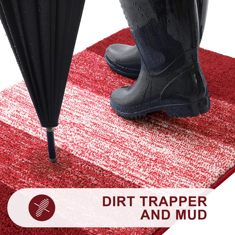 KITINJOY INDOOR DOOR MAT 32x20 NON-SLIP ESTORBOBENT DIRT Trapper DERANCE MAT LOW-PROFILEDENT INSTRE - Image 2