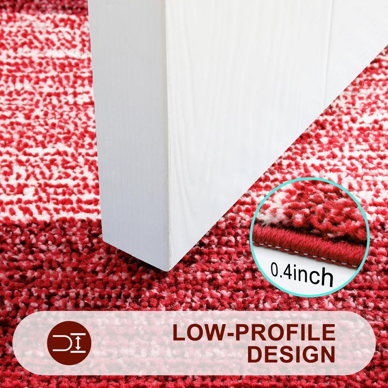 KITINJOY INDOOR DOOR MAT 32x20 NON-SLIP ESTORBOBENT DIRT Trapper DERANCE MAT LOW-PROFILEDENT INSTRE - Image 4