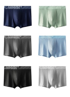 Zeemey Zeemey 6 Pack Men's Underwear Boxer Briefs Pack,Moisture-Wicking Men's Mesh Underwear,Temp Cooling with Odor Control  - Image 1
