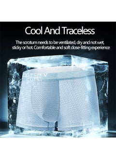 Zeemey Zeemey 6 Pack Men's Underwear Boxer Briefs Pack,Moisture-Wicking Men's Mesh Underwear,Temp Cooling with Odor Control  - Image 2