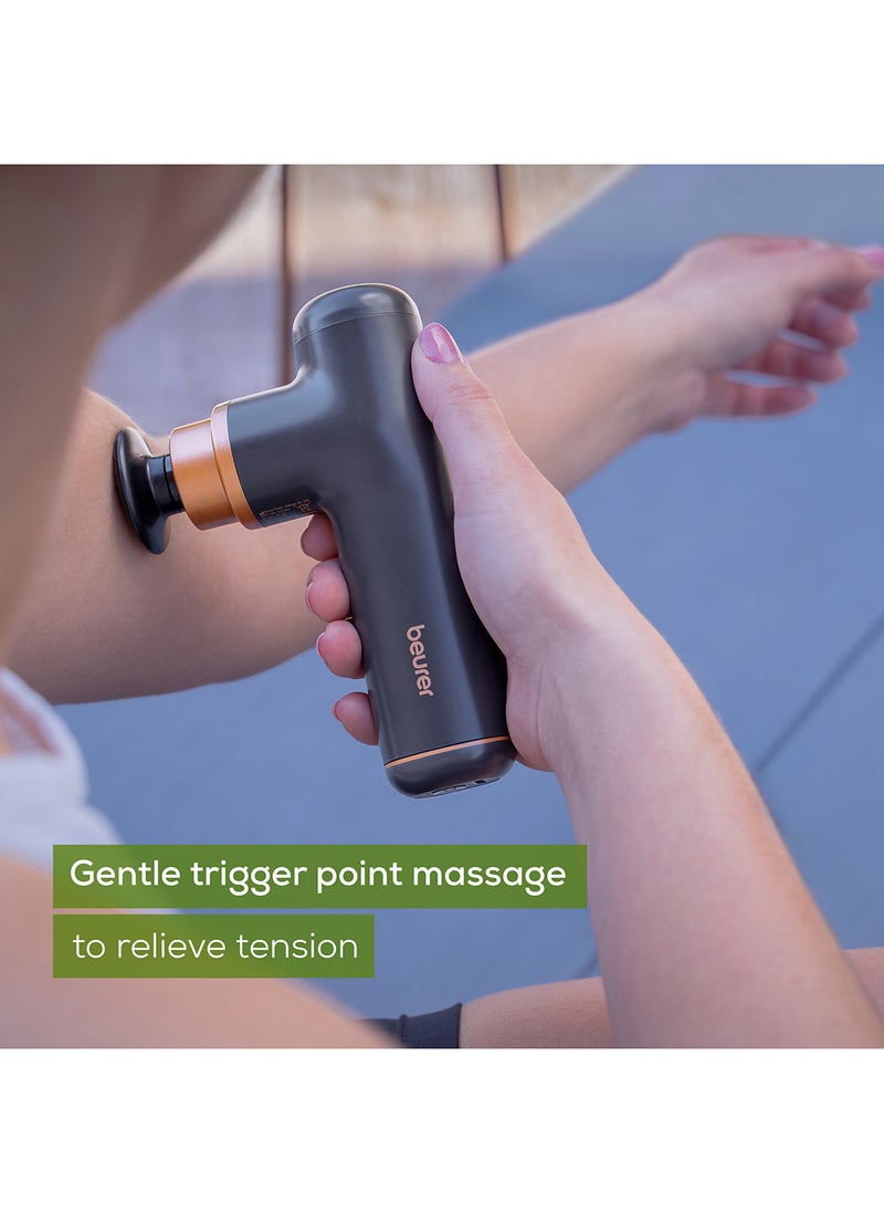 Beurer MG 79 Limited Edition Massage Gun Compact Massage Gun with 3 Attachments Gentle Trigger Point Massage for Sensitive Body Areas Handy Muscle Massager with 3 Intensity Levels  - Image 2