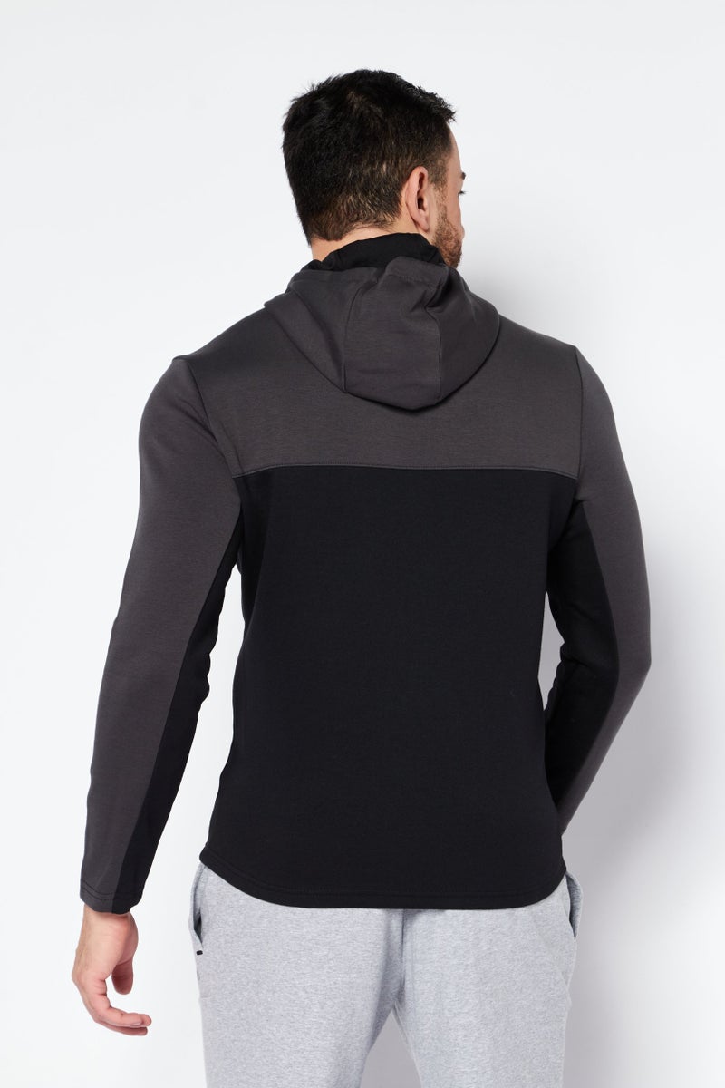 Nordland هودي رياضي للرجال بأكمام طويلة مناسب للخارج، رمادي داكن - Image 2