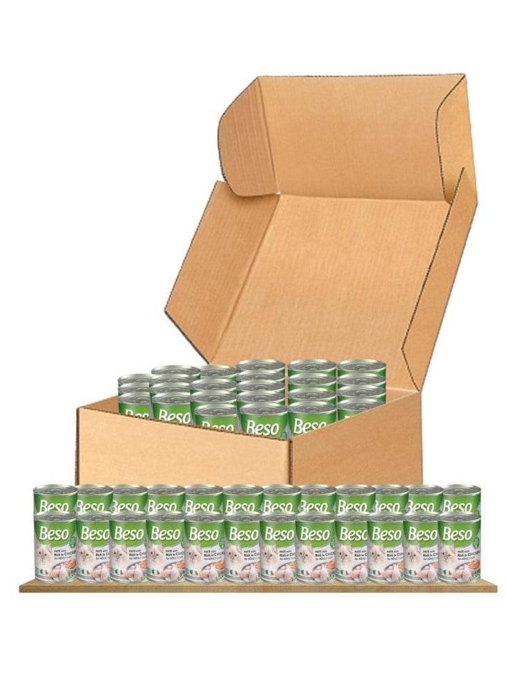 Beso Wet cat food (24 packs) - Beso chicken flavor - 24 × 400g  - Image 2