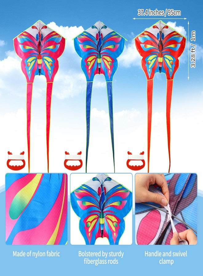 Poen 12 Pcs Large Kites for Kids Butterfly Dragonfly Kites with 164ft Kite String, Beach Kite Bulk Easy to Fly for Beginners Outdoor Activities Family Trip (Novelty) - Image 2