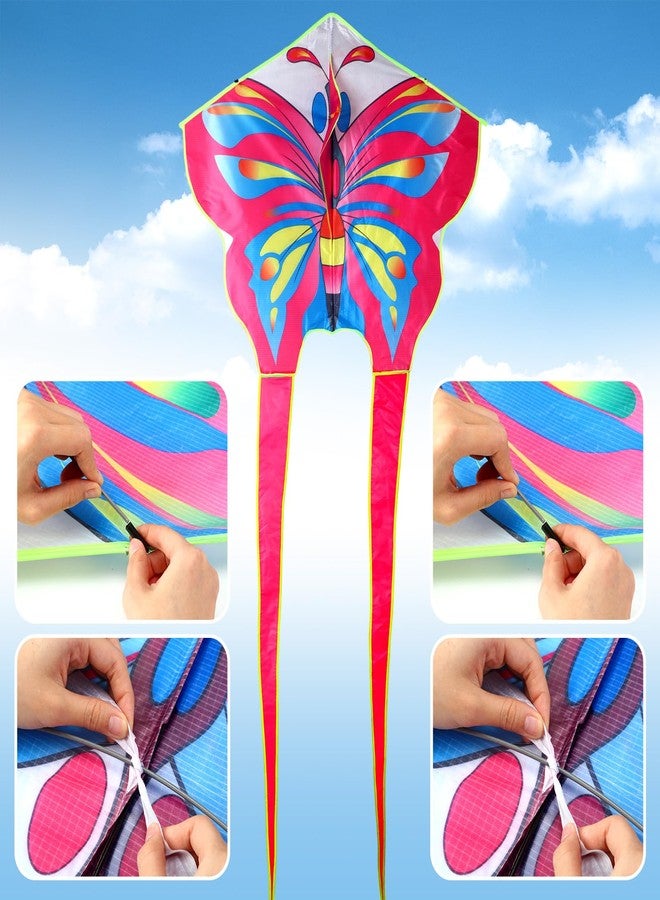 Poen 12 Pcs Large Kites for Kids Butterfly Dragonfly Kites with 164ft Kite String, Beach Kite Bulk Easy to Fly for Beginners Outdoor Activities Family Trip (Novelty) - Image 3