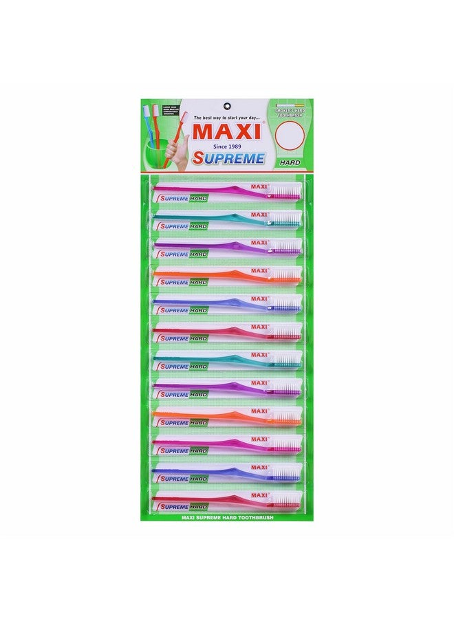 MAXI Supreme Hard Bristles Toothbrush (Pack of 12) - Image 5