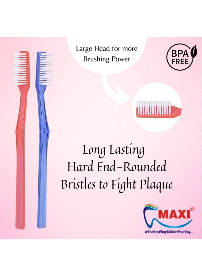 MAXI Supreme Hard Bristles Toothbrush (Pack of 12) - Image 2