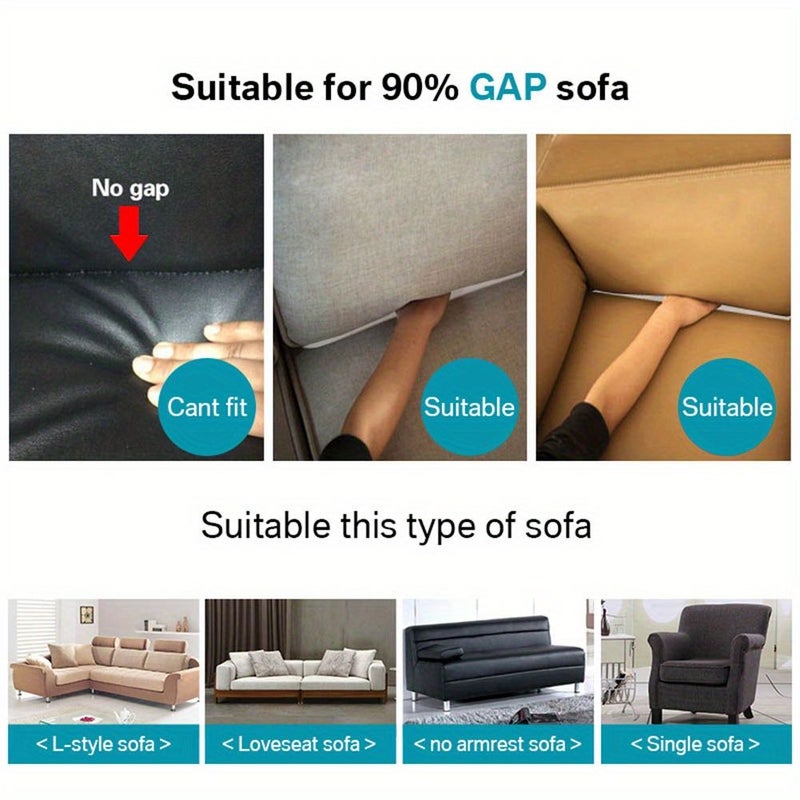 Grey Stretch Sofa Cover Set 1 2 Seater Non Slip Soft Washable Furniture Protector - Image 5
