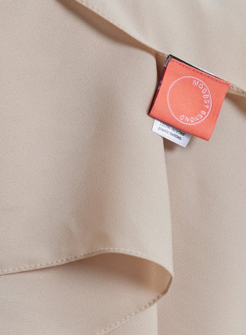 MODEST BEYOND Luxury Latte Chiffon Hijab  - Image 5