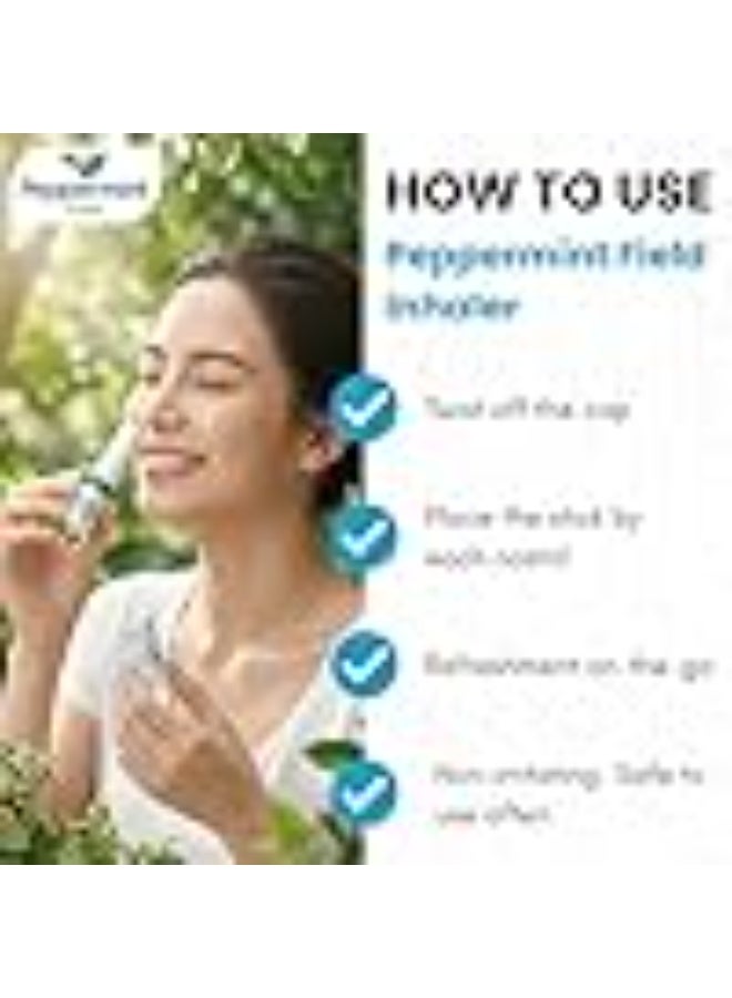 Peppermint Field Nasal Inhaler Strong Peppermint Thai Inhaler Pack of 6 - Image 4
