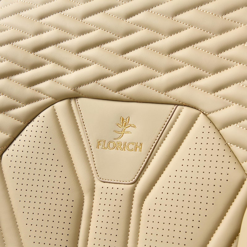 FLORICH Seat Covers for Cars, Waterproof Seat Covers, Leather Car Seat Covers 2 Pack, Universal Seat Cushion Protector for Most Cars Trucks SUV-Beige - Image 5