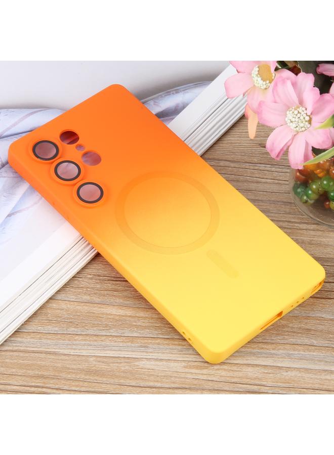 S-TOP Case For Samsung Galaxy S25 Ultra 5G Liquid TPU Silicone Gradient MagSafe Phone Case - Image 2