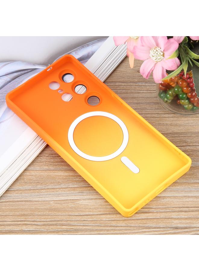 S-TOP Case For Samsung Galaxy S25 Ultra 5G Liquid TPU Silicone Gradient MagSafe Phone Case - Image 3